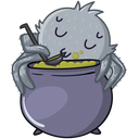 Стикер Паучок Фаззи #43 ВКонтакте