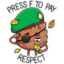 Стикер Шишка Братишка #3 ВКонтакте