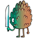 Стикер Шишка Братишка #17 ВКонтакте