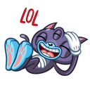 Стикер Пси-Кот #1 ВКонтакте