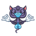 Стикер Пси-Кот #8 ВКонтакте