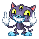 Стикер Пси-Кот #10 ВКонтакте