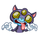 Стикер Пси-Кот #19 ВКонтакте