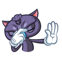 Стикер Пси-Кот #25 ВКонтакте