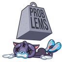 Стикер Пси-Кот #30 ВКонтакте