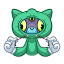 Стикер Пси-Кот #32 ВКонтакте