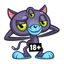 Стикер Пси-Кот #35 ВКонтакте