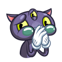 Стикер Пси-Кот #36 ВКонтакте