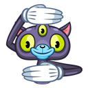 Стикер Пси-Кот #38 ВКонтакте