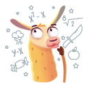 Стикер Лама Лимон #5 ВКонтакте