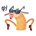 Стикер Лама Лимон #22 ВКонтакте