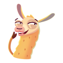 Стикер Лама Лимон #25 ВКонтакте