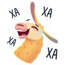 Стикер Лама Лимон #27 ВКонтакте