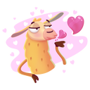 Стикер Лама Лимон #31 ВКонтакте