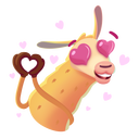 Стикер Лама Лимон #32 ВКонтакте