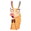 Стикер Лама Лимон #33 ВКонтакте