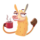 Стикер Лама Лимон #45 ВКонтакте