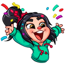 Стикер Ванилопа фон Кекс #3 ВКонтакте