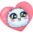 Стикер Пушистик #18 ВКонтакте