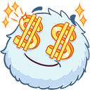 Стикер Пушистик #46 ВКонтакте