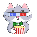 Стикер СберКот и Куся #30 ВКонтакте