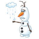 Стикер Олаф из «Холодного Сердца» #2 ВКонтакте