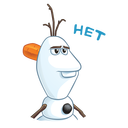 Стикер Олаф из «Холодного Сердца» #3 ВКонтакте