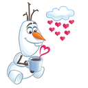 Стикер Олаф из «Холодного Сердца» #7 ВКонтакте