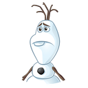 Стикер Олаф из «Холодного Сердца» #11 ВКонтакте