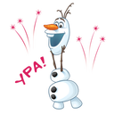 Стикер Олаф из «Холодного Сердца» #15 ВКонтакте