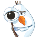 Стикер Олаф из «Холодного Сердца» #17 ВКонтакте