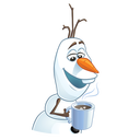 Стикер Олаф из «Холодного Сердца» #29 ВКонтакте