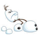 Стикер Олаф из «Холодного Сердца» #32 ВКонтакте