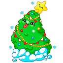 Стикер Ёлочка Иголочка #3 ВКонтакте