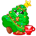 Стикер Ёлочка Иголочка #9 ВКонтакте