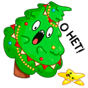 Стикер Ёлочка Иголочка #35 ВКонтакте