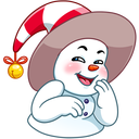 Стикер Снеговичок #6 ВКонтакте