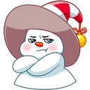 Стикер Снеговичок #8 ВКонтакте