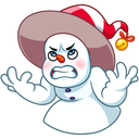 Стикер Снеговичок #11 ВКонтакте