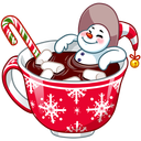 Стикер Снеговичок #16 ВКонтакте