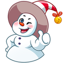 Стикер Снеговичок #20 ВКонтакте