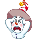 Стикер Снеговичок #23 ВКонтакте