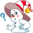 Стикер Снеговичок #25 ВКонтакте