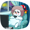 Стикер Снеговичок #30 ВКонтакте