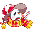 Стикер Снеговичок #32 ВКонтакте