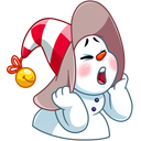 Стикер Снеговичок #34 ВКонтакте