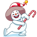 Стикер Снеговичок #35 ВКонтакте