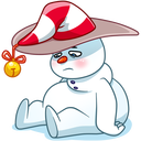 Стикер Снеговичок #36 ВКонтакте