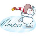 Стикер Снеговичок #40 ВКонтакте