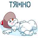 Стикер Снеговичок #42 ВКонтакте